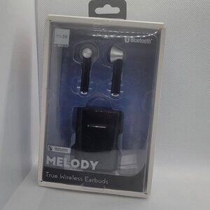 Muze Melody Bluetooth True Wireless Earbuds - Black - New In Box (NIB)